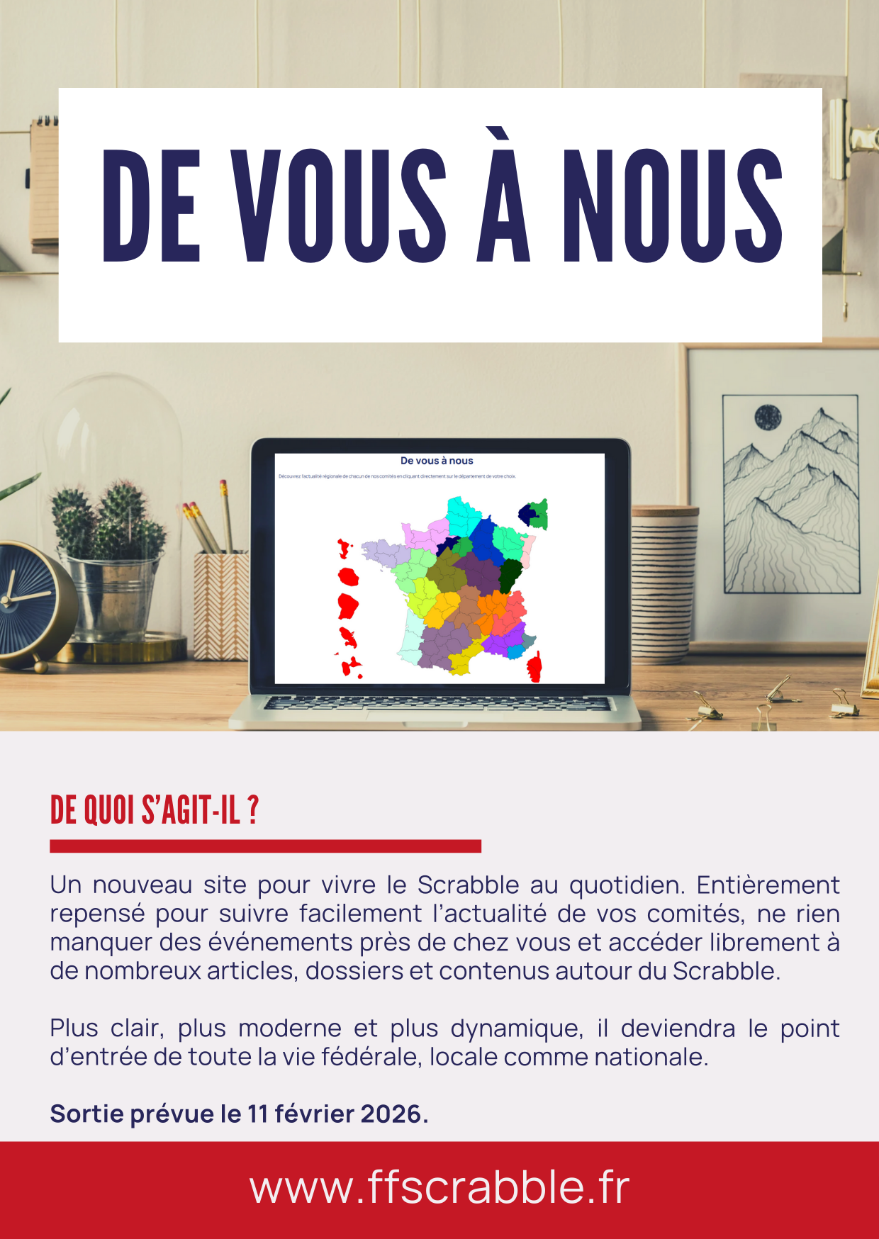 Visuel sur la publication de la plateforme « De vous à nous »